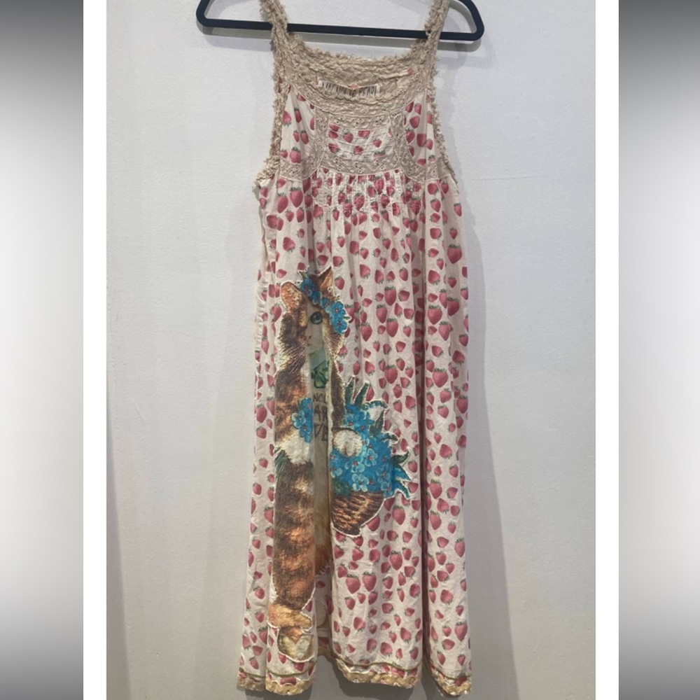 Magnolia Pearl strawberry shortcake slip dress
